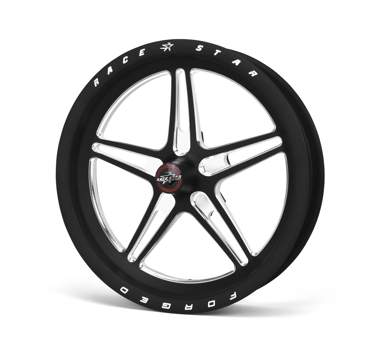 Race Star Pro Forged Wheel 15x3.50 Spindle Mount Anglia Black Anodized/Machined