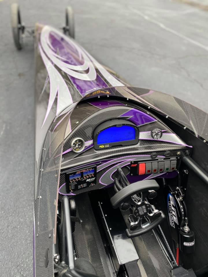 Carbon Fiber IQ3 Racepak Recessed Dash Racecraft Chassis