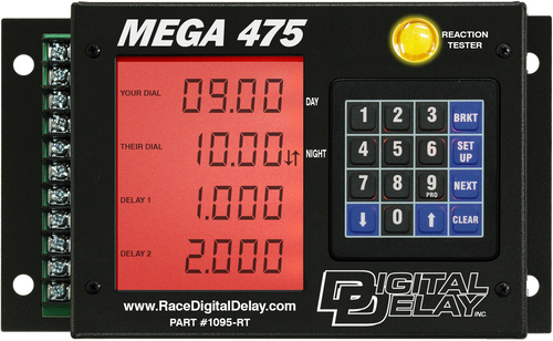 Digital Delay Mega 475 Delay Box, Chrome, With Mega Dial
