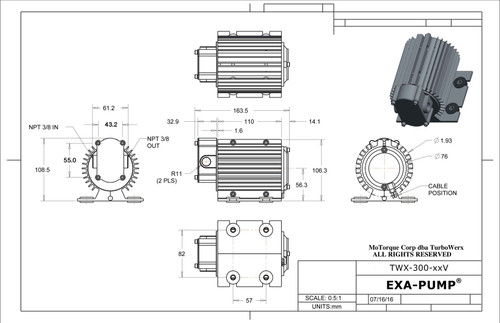 TurboWerx Exa-Pump 12Volt - Ultra High-Performance Electric Scavenge Pump