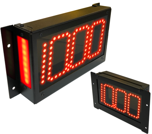 Digital Delay  Single OR DualView Dial Board Display, Black Housing, Red, Green, Blue, or White LED Lights