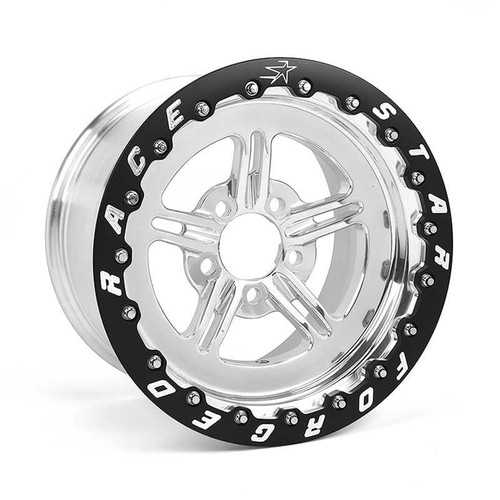 63-510452011P Race Star 63 Pro Forged 15x10 SBL Sportsman Polished 5x4.50 BC 2.00BS