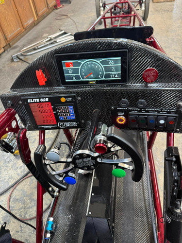 Carbon Fiber Racepak Recessed Dragster Dash, Racepak or Holley 686