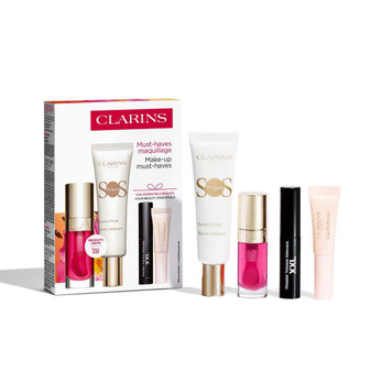 The ideal skincare and make-up set for your morning beauty routine, without spending hours in front of the mirror. The SOS Primer base for a luminous, radiant complexion. The Wonder Volume Mascara, which instantly boosts lash volume, day after day. And for moisturised, nourished and shiny lips: the Lip Comfort Oil and the Lip Perfector.