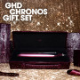 Check into a season of high-glamour styling with the ghd cherry chic collection - a celebration of opulent aesthetic, seductiveness and timeless charm. Wrapped in a deep, rich cherry hue, the limited-edition ghd Chronos™ professional HD motion-responsive™ styler embodies the essence of luxury styling, accompanied by a travel-inspired vanity case¹ that turns every touch-up into a stylish and elegant affair.

Combining beauty and tech in one sleek design,  ghd Chronos™ is ghd’s most advanced professional styler yet - delivering 3x faster² styling with one-stroke, high-definition results that last up to 24 hours.³ Powered by ground-breaking HD Motion-Responsive™ technology, this intelligent tool is 2x more responsive,⁴ adapting intuitively to your styling movements and maintaining the optimal styling heat of 185˚C with precision accuracy, signalled by a subtle sensor light. The result? Sleek, polished hair in a single pass that lasts all day long³,and more breakage protection.5

Designed with high-performance ceramic floating plates, coated in an ultra-gloss finish, Chronos™ delivers effortless glide for frizz-free styling6and up to 85% more shine⁷.The re-engineered wishbone hinge ensures perfect plate alignment for total styling control, unlocking the freedom to create everything from sleek straight styles to soft waves and voluminous curls with absolute ease. Its ultra-ergonomic, rounded design makes versatile styling second nature-because this is not just a straightener.

For piece of mind, a built-in sleep mode powers down the tool after ten minutes of inactivity, while universal voltage, a protective plate guard, and a professional 2.7m cable complete the experience. The ghd Chronos™ is not just a styling tool- it’s your passport to a new era of beautiful, high-definition hair.
Check-in to glamour, check-out  five star hair this festive season. 