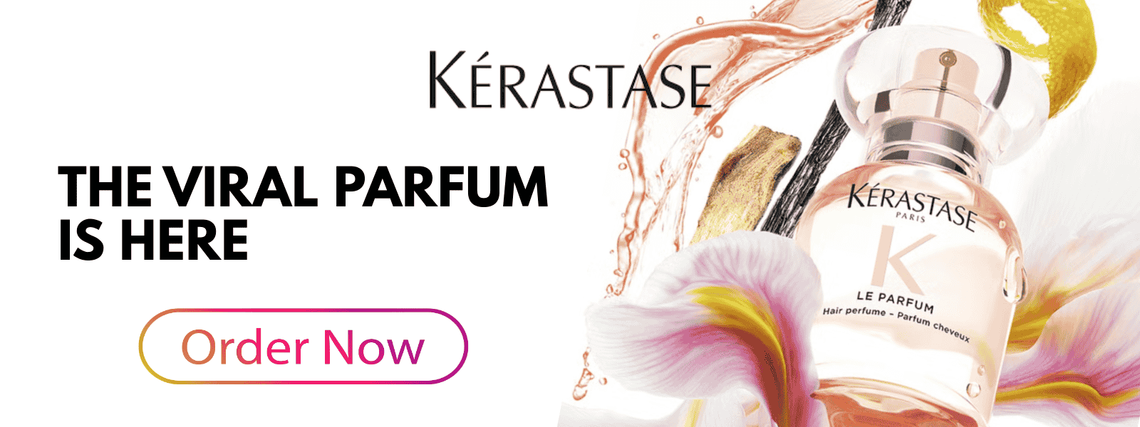 Kérastase luxury hair perfume Gloss Parfum with radiant finish – product listing photo