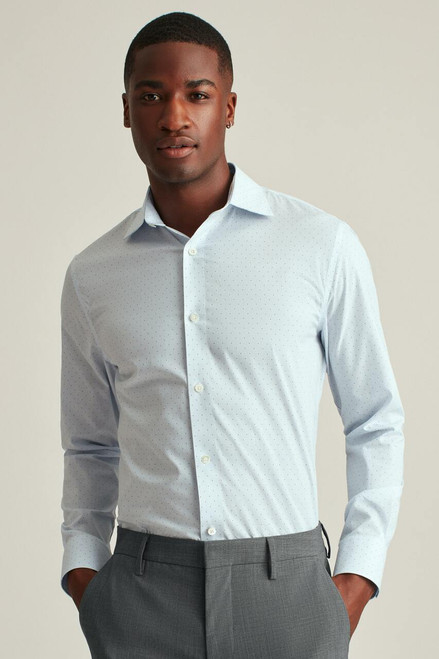 Jetsetter Stretch Dress Shirt DSHRT00147-navy high bridge dot