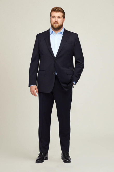 Jetsetter Stretch Wool Suit Jacket Extended Sizes SUITG00145-navy