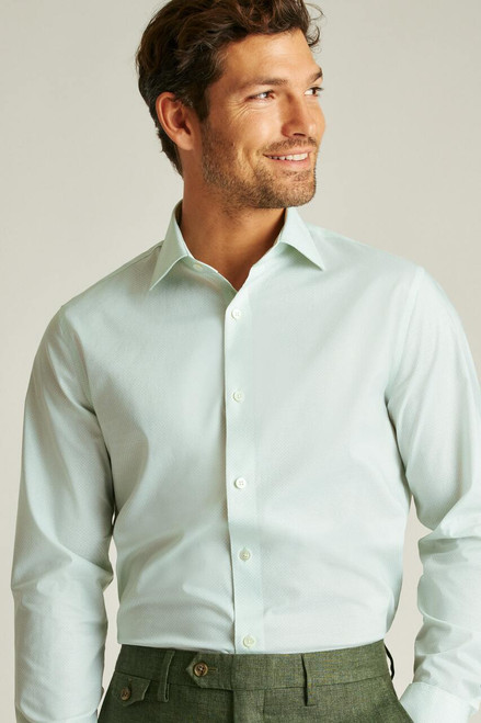 Jetsetter Stretch Dress Shirt DSHRT00147-english ivy green geo