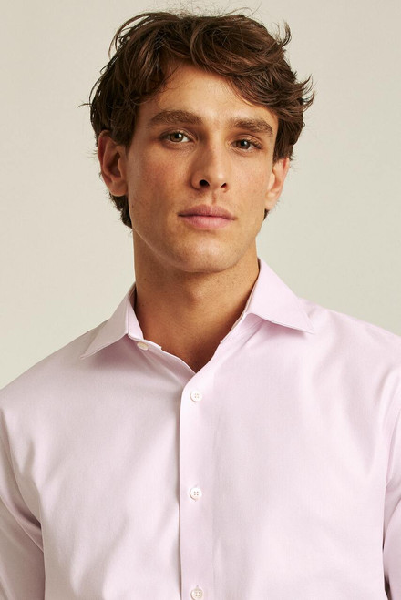 Jetsetter Stretch Dress Shirt DSHRT00147-rose pink texture