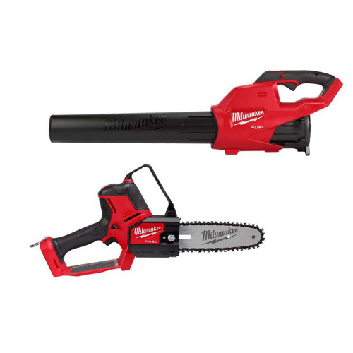 M18 FUEL 120 MPH 450 CFM 18V Lithium-Ion Brushless Cordless Handheld Blower w/M18 FUEL HATCHET Pruning Saw (2-Tool) 326807303