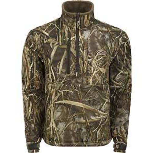 Men's Drake Waterfowl MST Hole Shot Windproof Eqwader 1/4 Zip Softshell Jacket 68400-DW7395