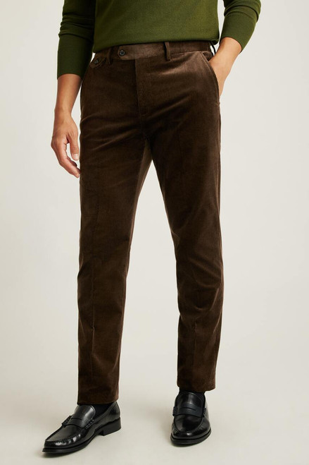 Jetsetter Italian Corduroy Dress Pant 32117-chocolate brown