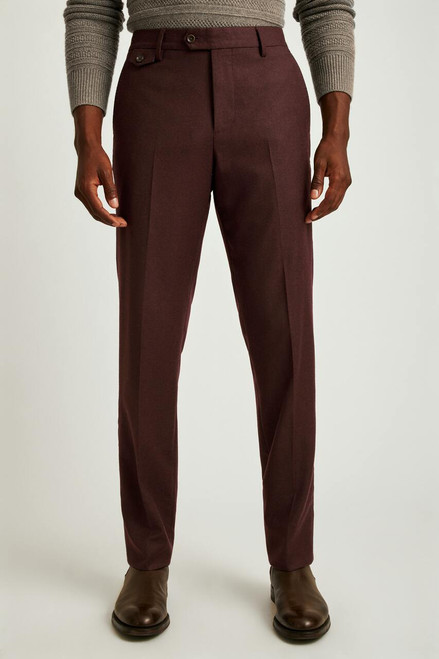 Jetsetter Italian Flannel Dress Pant 31518-burgundy