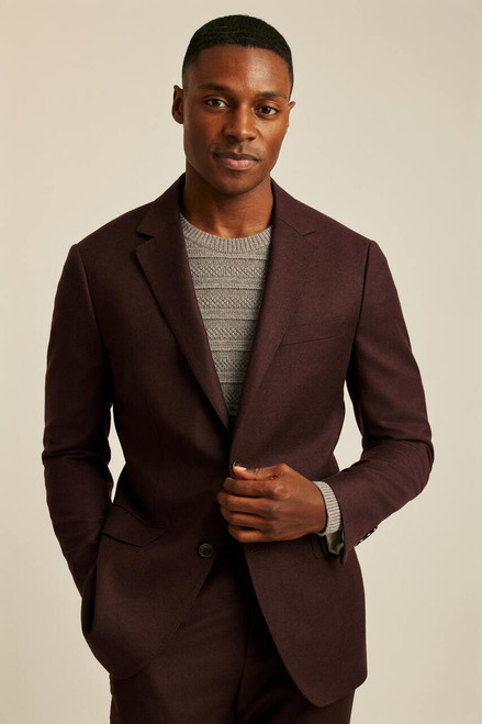 Jetsetter Italian Flannel Blazer 31519-burgundy