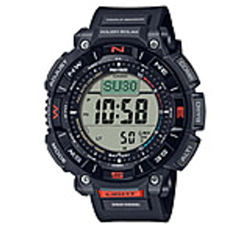 Casio Outdoor Casio Pro Trek Solar Watch Triple Sensor Watching Featuring an Altimeter, Barometer, Digital Compass, Thermometer and 100M WR - Mens 4851