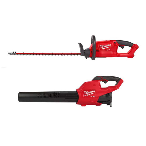 M18 FUEL 24 in. 18V Lithium-Ion Brushless Cordless Hedge Trimmer with M18 FUEL 120 MPH 450 CFM Blower (2-Tool) 326807450