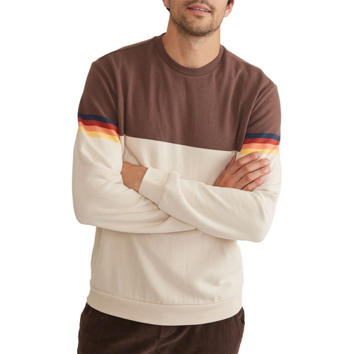 Stripe Sleeve Sweatshirt - Men's MLY00DA