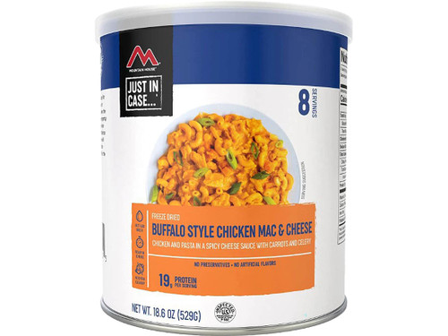 Mountain House Buffalo Style Chicken Mac & Cheese Freeze Dried Food #10 Can 261185