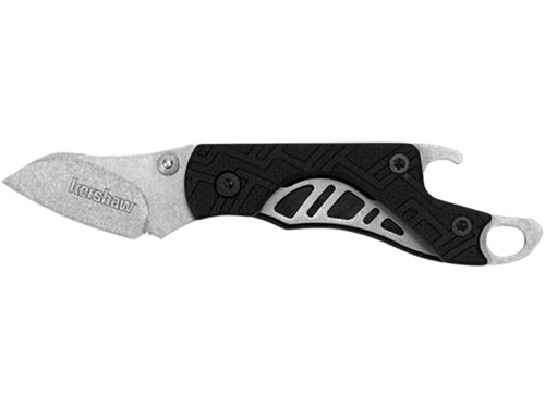 Kershaw Cinder Folding Pocket Knife 1.4" Sheepsfoot 3Cr13 Steel Blade Nylon Handle Black 288629