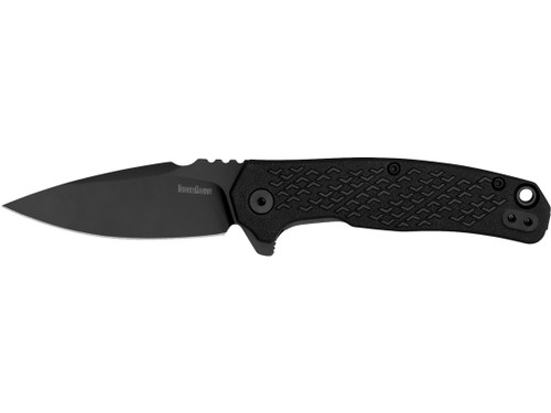 Kershaw Conduit Assisted Opening Pocket Knife 2.9" Spear Point 8Cr13MoV Black Oxide Blade Glass Reinforced Nylon (GRN) Handle Black 282094