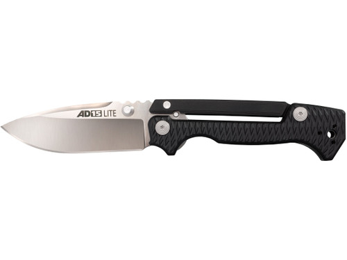 Cold Steel AD-15 Lite Pocket Knife 3.5" Drop Point AUS-10 Polished Blade Glass Reinforced Nylon (GRN) Handle Black 935808