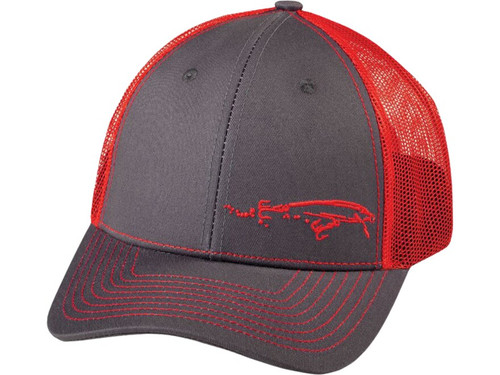 Rapala Men's Casual Hat Gray/Red One Size Fits Most 904230