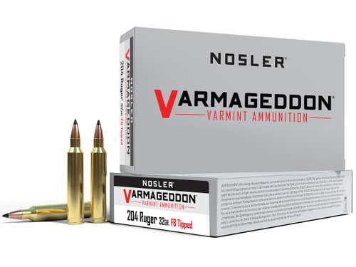 Nosler Varmageddon 204 Ruger Ammo 32 Grain Nosler Varmageddon Polymer Tip Box of 20 517817