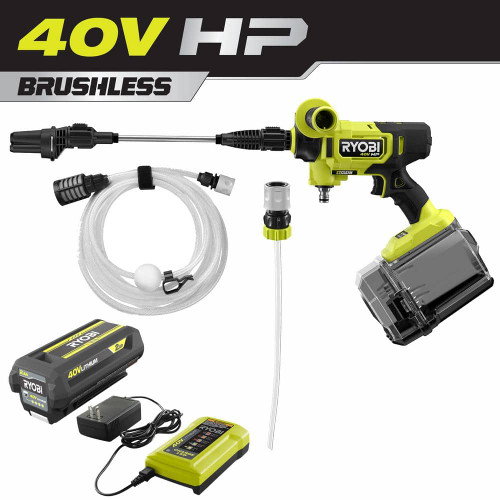 40V HP Brushless EZClean 600 PSI 0.7 GPM Cordless Battery Cold Water Power Cleaner with 2.0 Ah Battery and Charger 318615872