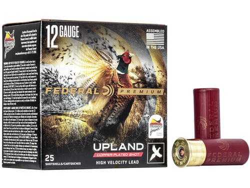Federal Premium Wing-Shok Pheasants Forever 12 Gauge Ammo 2-3/4" #4 Copper Plated Lead Shot 1-1/4 oz Box of 25 832924