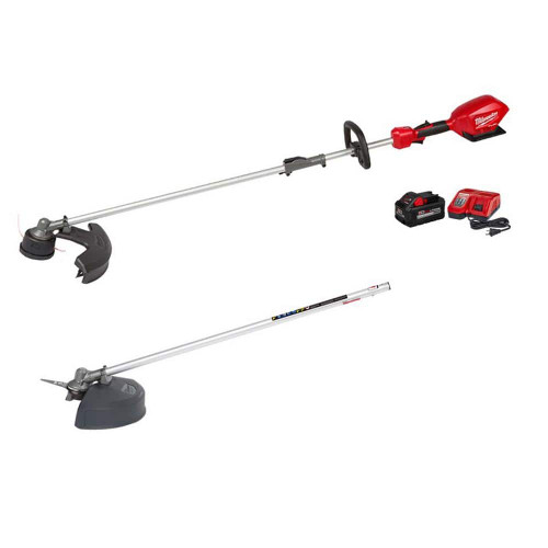 M18 FUEL 18V Lithium-Ion Brushless Cordless QUIK-LOK String Trimmer 8Ah Kit with M18 FUEL Brush Cutter Attachment 322137440