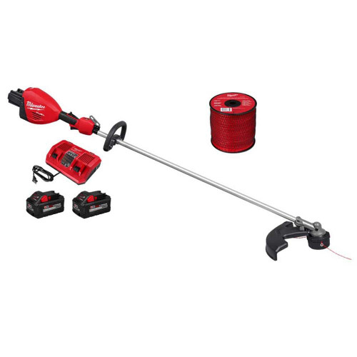 M18 FUEL 18V Brushless Cordless 17 in. Straight Shaft String Trimmer w/0.105 in. x 625 ft. Spool, (2) Battery, Charger 328117604