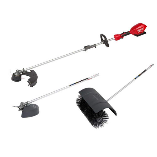 M18 FUEL 18V Lithium-Ion Brushless Cordless QUIK-LOK String Grass Trimmer w/Brush Cutter & Bristle Brush Attachments 322139716