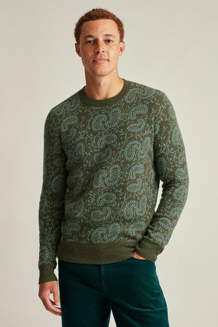 Limited Edition Sweater SWTER00441-park green paisley