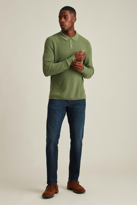 Long Sleeve Sweater Polo SWTER00458-lichen green