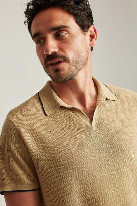 Sweater Polo SWTER00457-camel linen