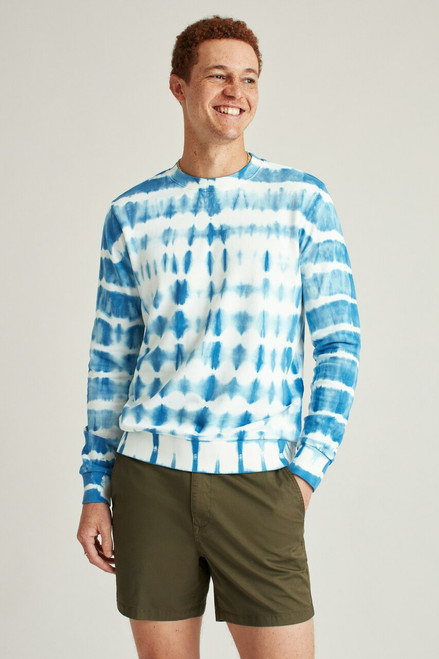 Limited-Edition Sweatshirt KNITS00358-blue splash tie dye