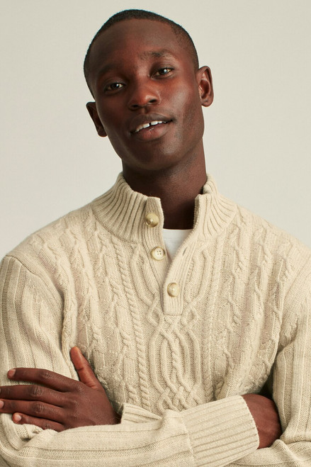 Cable Popover Sweater 13008-eggnog