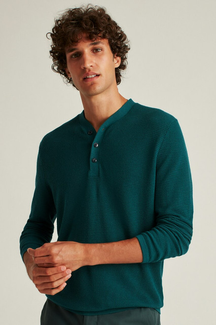 Merino Hybrid Henley SWTER0436-alpine