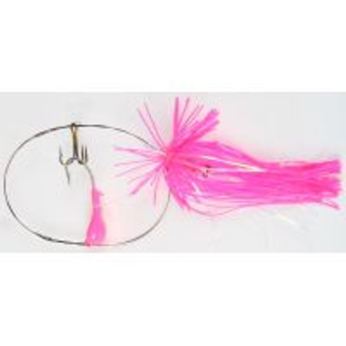 Bluewater Candy 34551 Dead Bait Rig w/ Skirt - Pink Hot Shot 89423fb88863b0e4e2fb8973d070068c