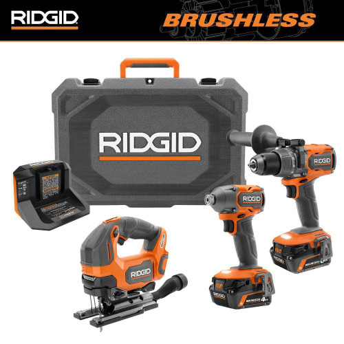 18V Brushless 2-Tool Combo Kit with 6.0 Ah & 4.0 Ah MAX Output Batteries, Charger, Hard Case, & Jig Saw 326806917