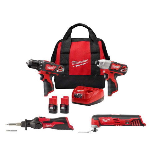 M12 12-Volt Lithium-Ion Cordless 2-Tool Combo Kit with Cordless Oscillating Multi-Tool & Cordless Soldering Iron 326523320