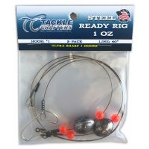 Tackle Crafters Steel Ready Rig 1 oz. - 2 pack 069ee664c641f52b32c7bed8e37c1c7c