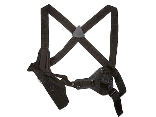 Uncle Mike's Sidekick Vertical Shoulder Holster Right Hand Medium and Large Double Action Revolvers 7" to 8.5" Barrel Nylon Black- Blemished 560064