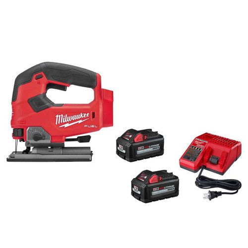 M18 FUEL 18-Volt Lithium-Ion Brushless Cordless Jig Saw with (2) 6.0Ah Batteries and Charger 329195949
