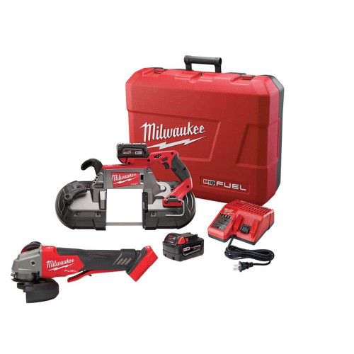 M18 FUEL 18-Volt Lithium-Ion Brushless Cordless Deep Cut Band Saw Kit w/M18 FUEL Grinder 329195362