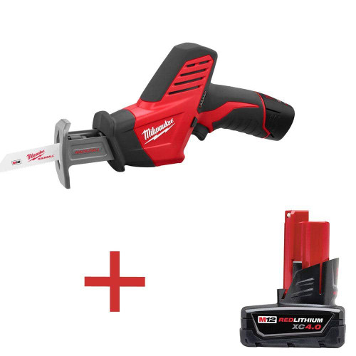 M12 12V Lithium-Ion Cordless HACKZALL Reciprocating Saw Kit with M12 4.0Ah Extended Capacity Battery 205415048