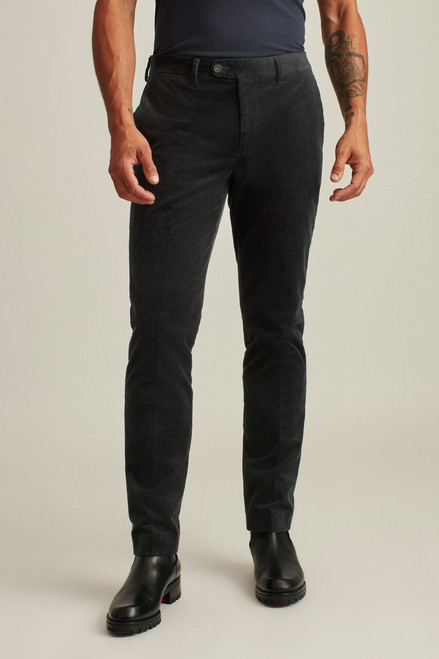 Italian Stretch Corduroy Trouser 3722-black