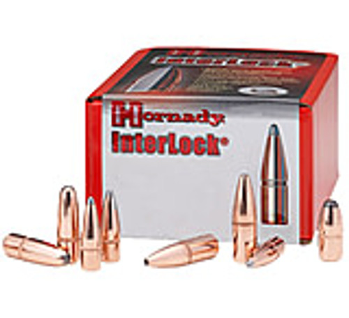 Hornady InterLock Rifle Bullets, 270 Caliber, .277, 140 Grain, Boat Tail Spire Point 4457