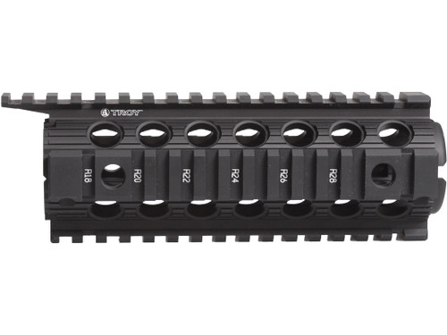 Troy Industries 7" Enhanced Drop-In Battle Rail 2-Piece Quad Rail Handguard AR-15 Carbine Length Black- Blemished 455342